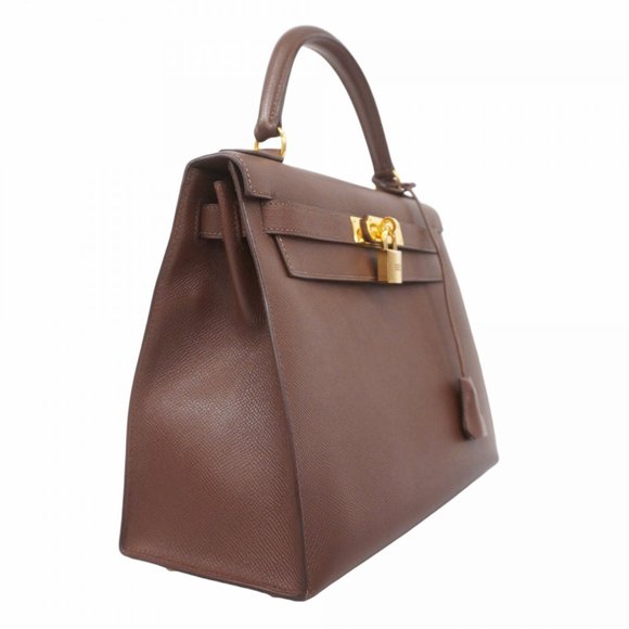 Hermes handbag Kelly 28 Cushvel cacao C stamp ladies - Picture 2 of 16